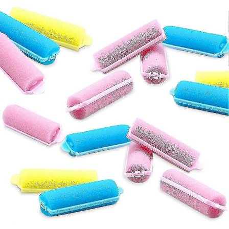 36 Stykker Skum Svamp Hårruller, Bløde Krøller Til Kort Hår, Mini Rullekrølle