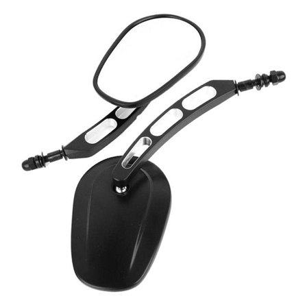 Sidespejle i metal til Harley Davidson og lignende modeller