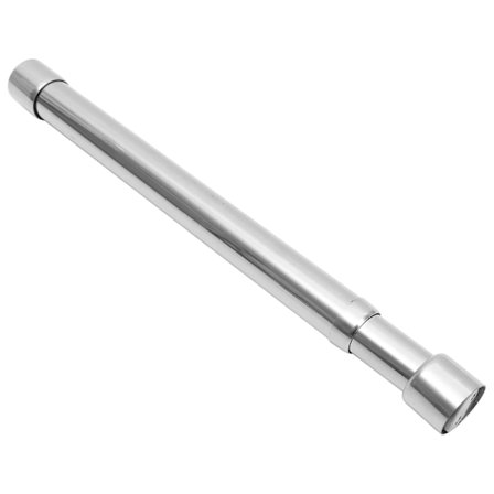 Justerbar garderobsstång klädstång i metall (33X2.6X2.6CM, silver)