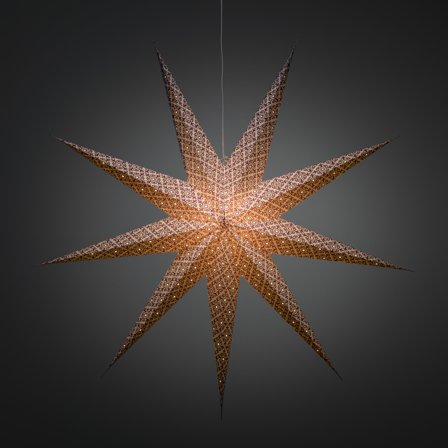 Konstsmide 2931-245 Julstjärna papper, lila 115 cm, Belysning