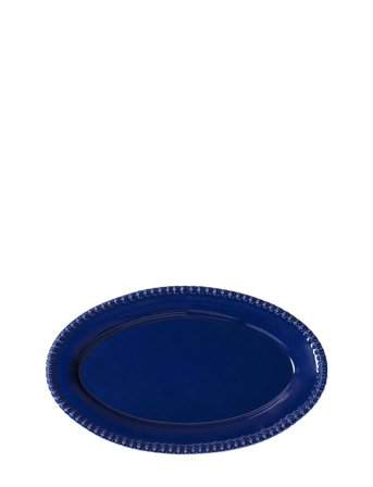PotteryJo Daria Oval Platter 35 Cm Stoneware - Blue - ONE SIZE
