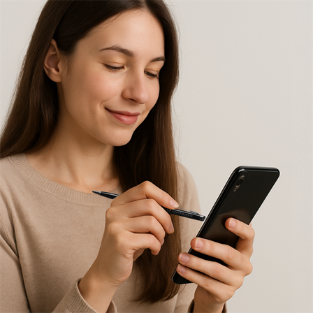 Wozinsky penna stylus för smartphone surfplatta touchskärmar, svart