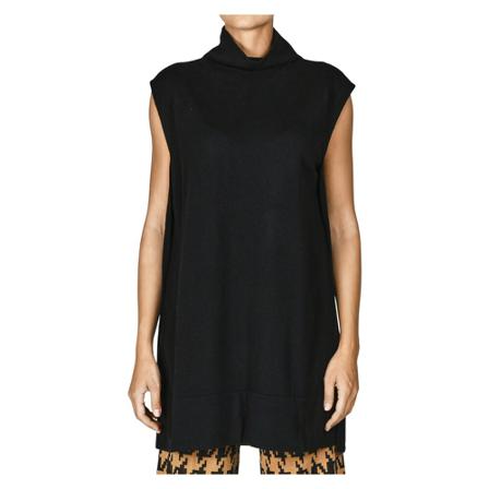 Liviana Conti Sleeveless Strik Sort, Dame Slipover
