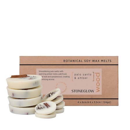 Ambience Stoneglow Duftvoks Wood - Palo Santo & Amber 10 stk, Tøj & Bolig, Duftolier, Duftvoks