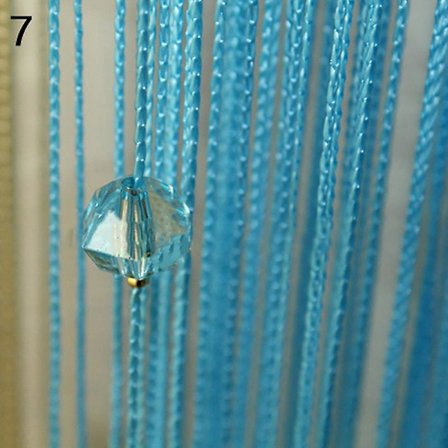 1x2m Perleforhæng Perler Panel Frynser Divider Gardin Dør Vindue Dekoration (FMY)