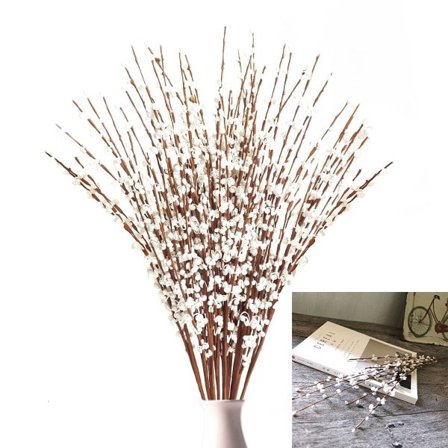 IC 10 stk kunstige blomster kunstige vinterjasminblomster til bryllup DIY Blomster kunstig plante Hjemmekontor Festdekoration