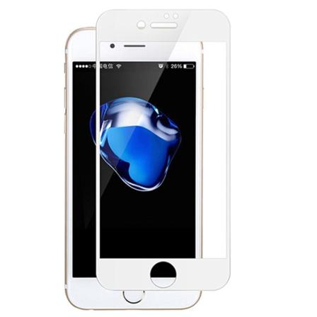 iPhone 6/6S Plus 2.5D skærmbeskyttelsesramme 9H 0.3mm Vit