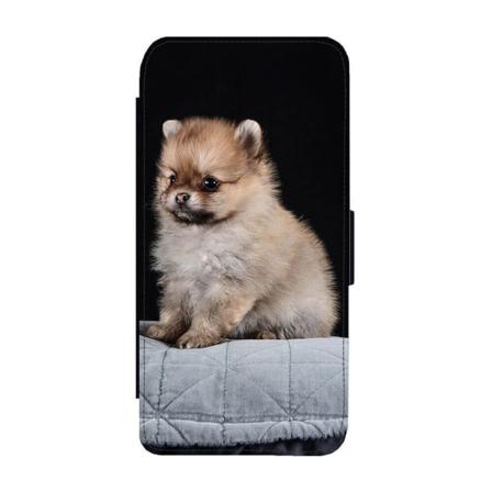 Pomeranian Valp Iphone 14 Plånboksfodral Multifärg