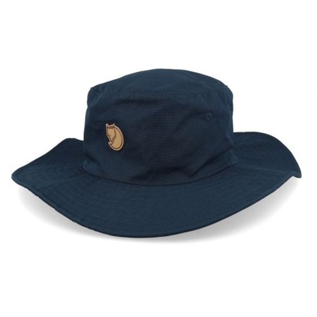 Fjällräven - Blå bucket Hatt - Hatfield Hat Dark Navy Bucket @ Hatstore