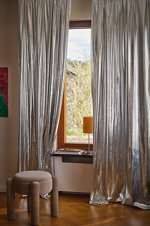 Jotex - Kant-en-klaar Gordijn 2-pack Zilver Zilver - REY - Koop Multifunctionele gordijnen bij Jotex