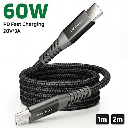 USB C till USB C-kabel 60W PD Snabbladdare Typ C-kabel för iPhone 17 16 15 Samsung