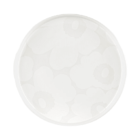 Marimekko UNIKKO PLATE 20CM Skålar Unisex Vit 20 CM