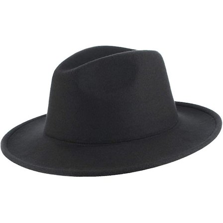 Herre Klassisk Bredskygget Fedora Hat Filt Panama Fedora Hatte Gentleman Jazz Hat Til Acsergery Strand Gave