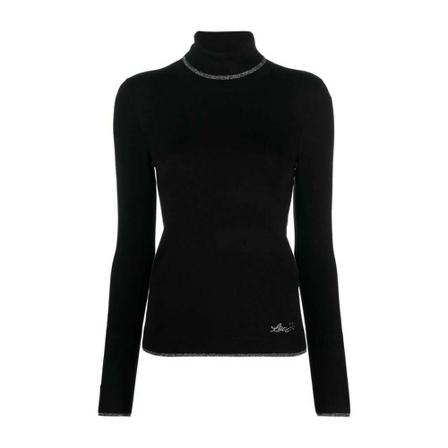 Liu Jo, Turtlenecks Zwart, Dames, Maat:L