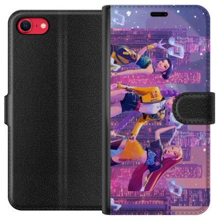 Yhteensopiva Lompakkokotelo Apple Apple iPhone 7 Tulevaisuutta ennakoiva K-Pop Demon Hunters tyttöryhmän kuvitus neonkaupungin popkulttuuriestetiika