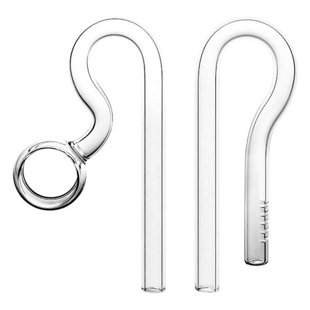 Glas Lily Pipe Inflow and Spin Outflow 3 størrelser til forskellig størrelse fisk til T