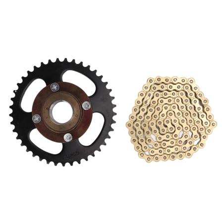Kedjedrev Korrosionsbeständig 420 41T Sprocket 420 104 Kedjor Kit för att modifiera kartar ATV Mini Motorcyklar