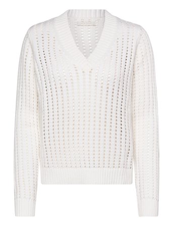 Jennie Sweater Open Knit White Naja Lauf