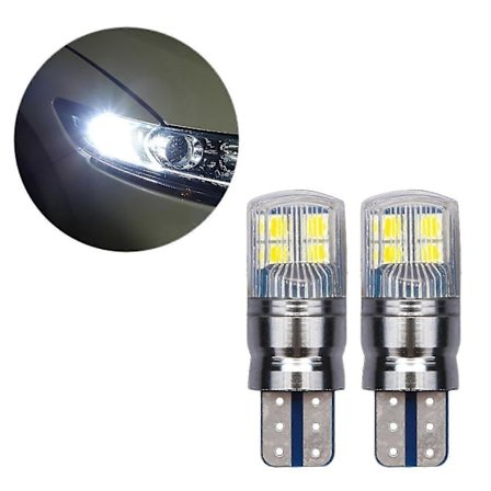 2 stk 800lm W5w 3030 Smd Canbus Bil Lastbil T10 Led Kil Erstatning Instrumentpanel Lampe Pærer Til Positionslys