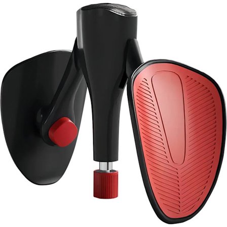 Bækkenbundstræner til kvinder og mænd, justerbar lårbens træner til indre lår, hofte, arm, ben og rygtræning (sort)