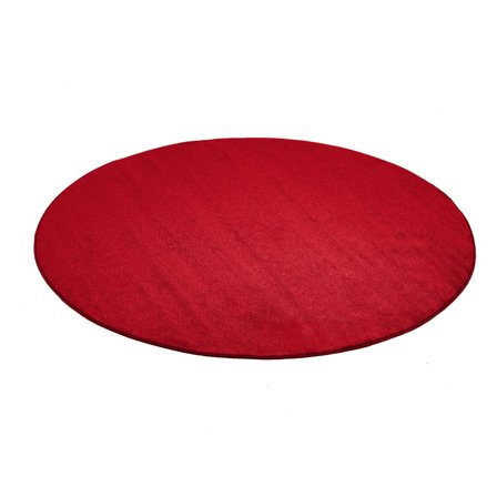 Round play mat KALLE, Ø4000 mm, red