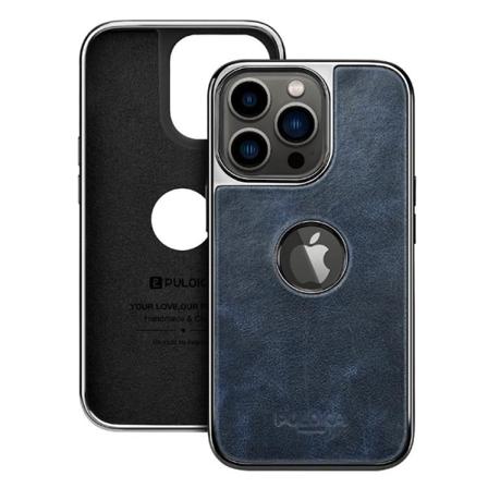 Läderfodral För Iphone13 Blå Anpassad Anpassad Oem