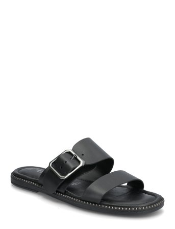 Women Slides Black Tamaris