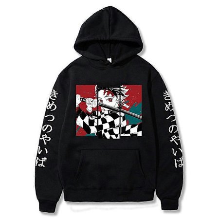 Japanilainen manga Demon Slayer -pariskunta luova Demon Slayer löysä rento trendikäs huppari miehille ja naisille