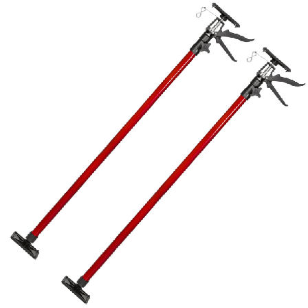 Tectake 2 Takstöd 115 – 290cm Röd