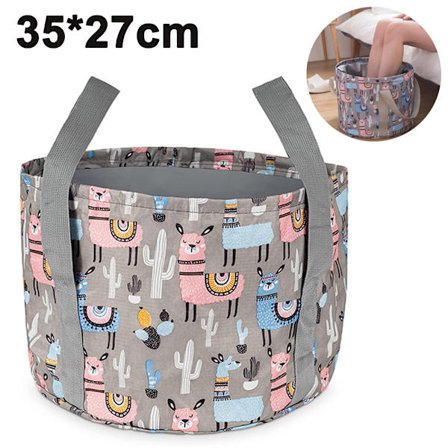 Vikbar Hink Utomhusprodukt Resa Bärbar Vikbar Tvättfat Ultralätt Utomhus Fotmuff Vikbar Hink Färg Grå, XL)