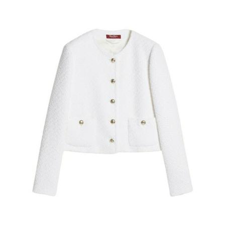 Max Mara Tweed Jakke Hvid, Dame