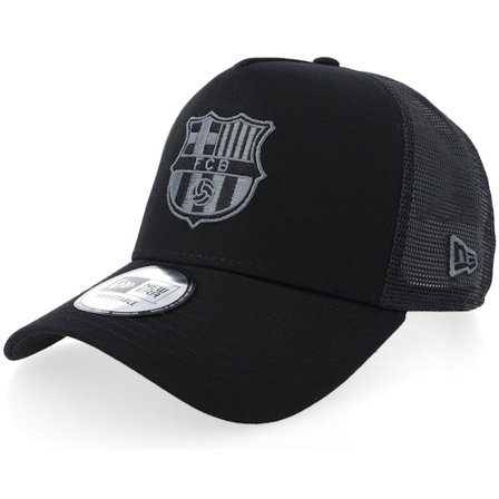 New Era - Football Svart trucker Caps - Barcelona Tonal Black Trucker @ Hatstore