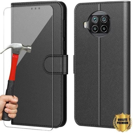 Coque - E.F.CONNECTION - För Xiaomi Mi 10T Lite - Lädereffekt - Stötresistent - Plånbok