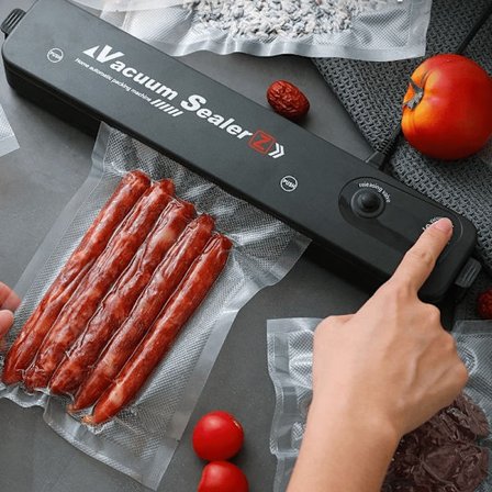 Sous Vide Vakuumförpackare Portabel Vacuum Sealer inkl 10 påsar