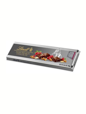 Lindt Silver Tablet Dark Berry Almond 300g 0.3kg