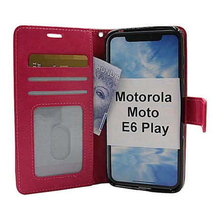 Crazy Horse Wallet Motorola Moto E6 Play
