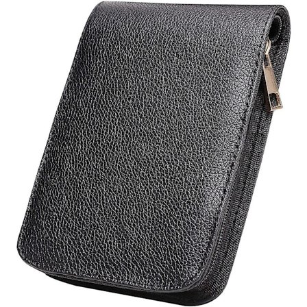 Fyllepenn Rollerball Penn Etui Holder - PU Lærveske For 12 Penner (svart)