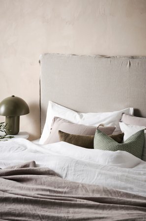 Jotex - Sengegavl 180 Cm Linbeige - PALMA - Kjøp Sengegavler hos Jotex