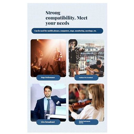 5,8G trådløst in-ear monitorsystem trådløst hodetelefon øretelefon monitorsystem sender mottaker automatisk sammenkobling (svart)