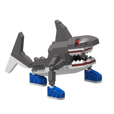 Italiensk Brainrot Tung Tung Tung Sahur Byggeklodser Tralalero Tralala Action Legetøjsfigurer _44[D]