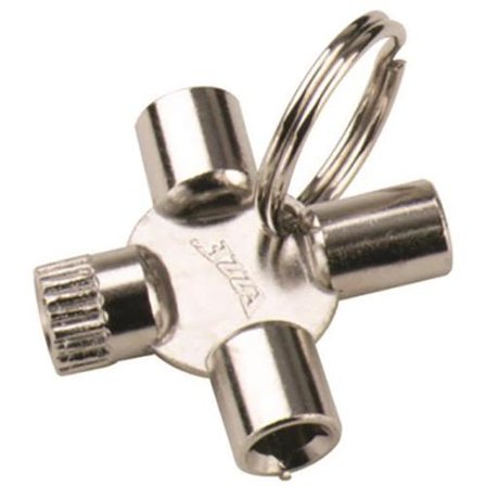 Ezze 4841100 Nøkkel 4-akslet, til lufteventiler, Varme