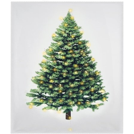 Juleteppe Veggmontert Juleteppe med LED-str