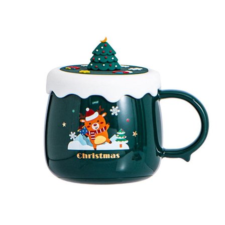 Keramisk julkaffemugg söt present 1 401-500ml KLB