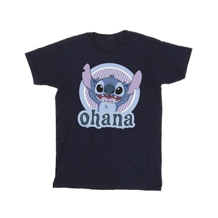 Disney Boys Lilo And Stitch Ohana Circle T-Shirt 12-13 år Na