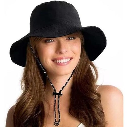 Vandtæt Sol UPF 50+ Bucket Hat UV-beskyttelse Pakkelig Bredskygget Boonie til Kvinder Mænd Sommer Letvægts Vandrehat