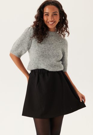 Pieces Pckamil Hw Skirt Black Klær