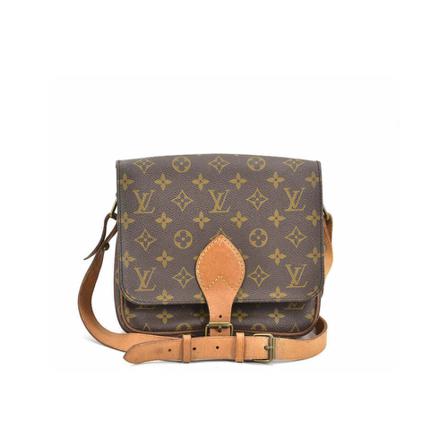 Louis Vuitton Vintage, Pre-owned Monogram Cartouchiere PM Bruin, Dames, Maat:ONE Size