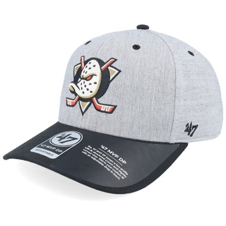 47 Brand - NHL Grey adjustable Czapka Z Daszkiem - Anaheim Ducks NHL Cloud 47 Mvp Dp Charcoal/Black Adjustable @ Hatstore