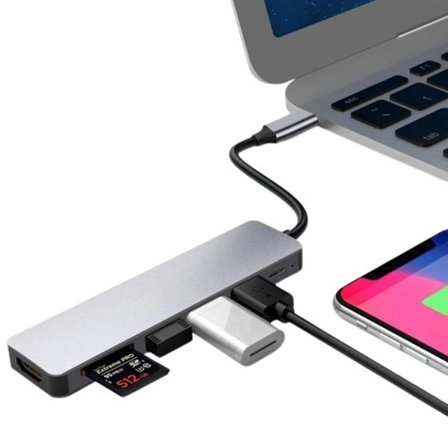 USB C HUB Type C Splitter Thunderbolt 5 in 1 Docking Station