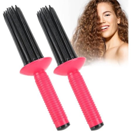 2 stk krøllete hårkam, krøller, fluffy krøllete hårkam hår